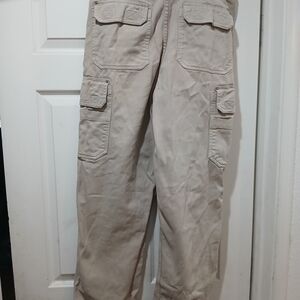 Garage Tan Cargo Pants with Utility Design